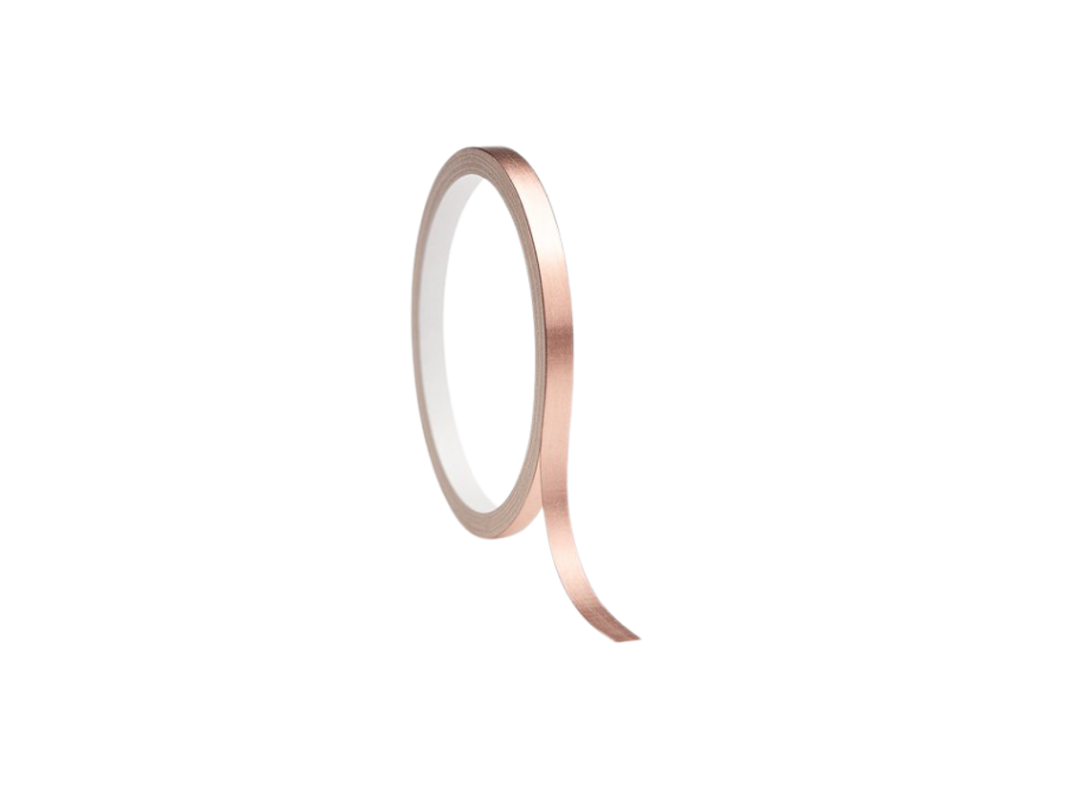 Kopertape dubbel geleidend 5mm, 20meter